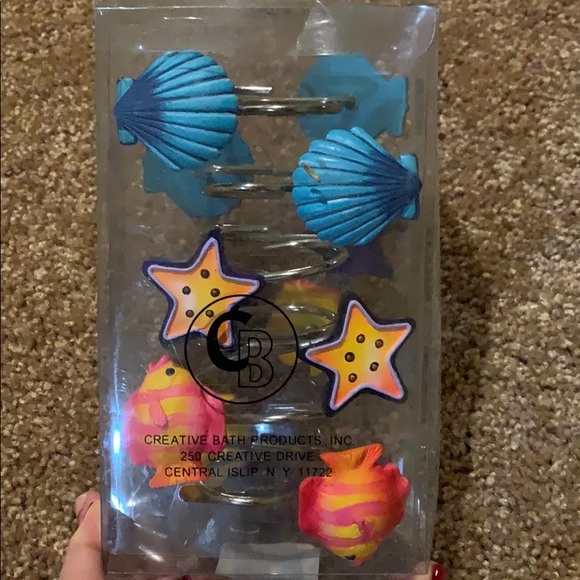 Other - 5/$25 12 nautical shower curtain hooks